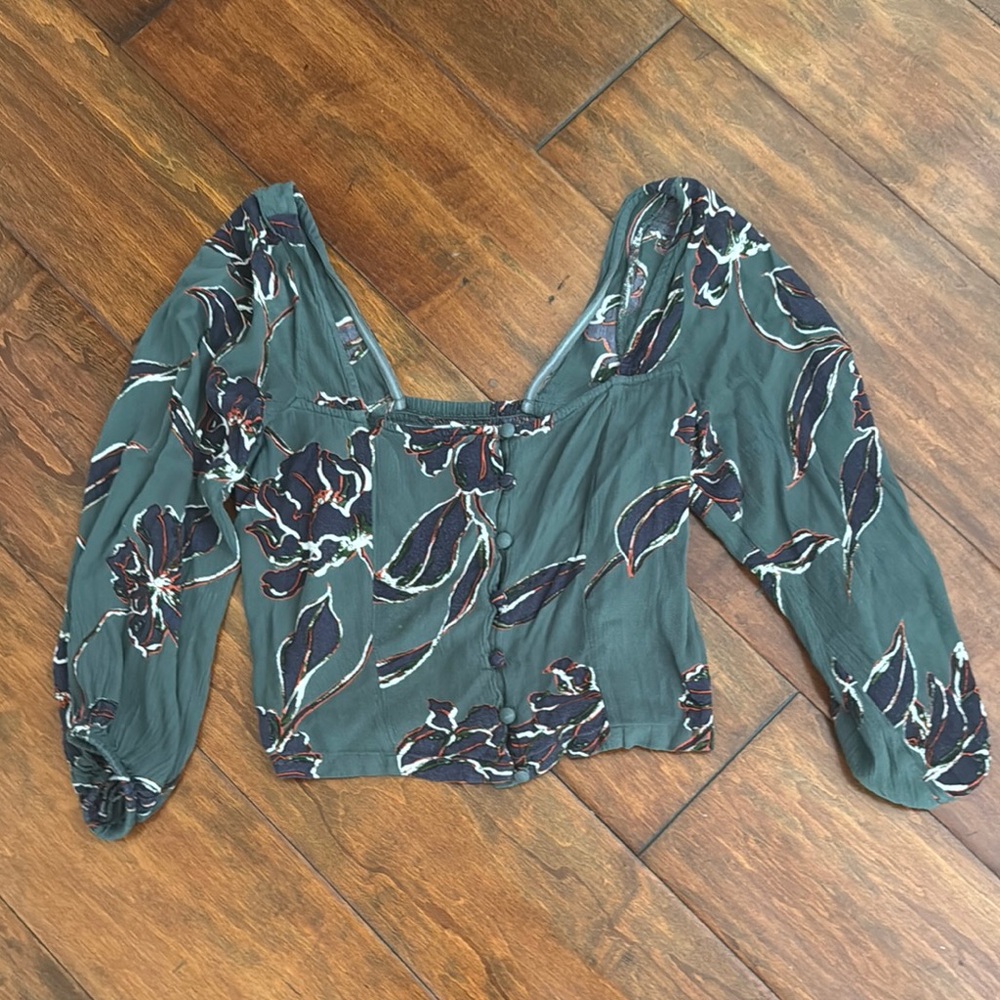 O’Neill Floral Green Women's Top